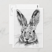 うさぎウサギ ポストカード (正面/裏面)