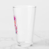 うさぎガラス杯の愚かなフローラハート タンブラーグラス (左)