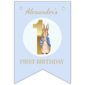 うさぎクラシック1歳の誕生日 バンティングフラッグ (第1の旗)