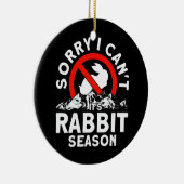 うさぎシーズントラッパーズハンターじゃなくてごめんなさい セラミックオーナメント (右)
