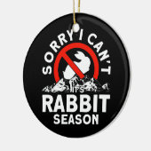 うさぎシーズントラッパーズハンターじゃなくてごめんなさい セラミックオーナメント (左)