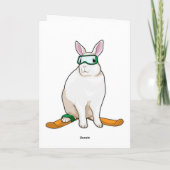 うさぎスキーヤー スキー カード (裏面)