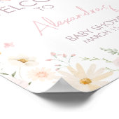 うさぎソメイバニーベビーシャワーへようこそ ポスター (角)