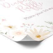 うさぎソメイバニー赤ちゃんシャワーおむつラッフル ポスター (角)