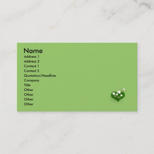 うさぎテンプレート！ 名刺 (正面)