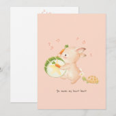 うさぎドラマー 音楽パレード サンキューカード (正面/裏面)