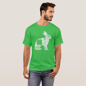 うさぎバニーギフトセントパトリックズデイシャムロッククローブ Tシャツ (正面フル)