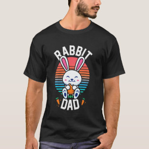うさぎパパバニーシャツ男の子のためのRabbit Pet Tシャツ