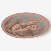 うさぎビクトリアン待機、春 ペーパープレート (アングル)