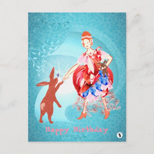 うさぎプリンセス プレシャス フレンドシップ ポストカード (正面)