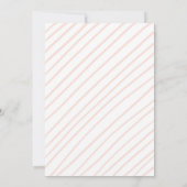 うさぎベイビーシャワー招待状 ラビット スプリング フラワーズ 招待状 (裏面)