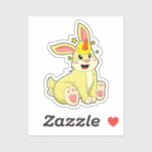 うさぎ一角獣 シール (シート)