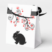 うさぎ中国のと赤い花の正月 フェイバーボックス (裏面サイド)