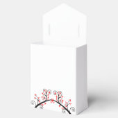 うさぎ中国のと赤い花の正月 フェイバーボックス (オープン)