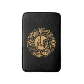 うさぎ中国のの新年 バスマット (正面縦)