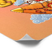 うさぎ中国のの新年 ポスター (角)