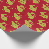 うさぎ中国のの新年 ラッピングペーパー (角)