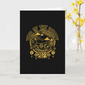 うさぎ中国のの旧正月 カード (黄色い花)