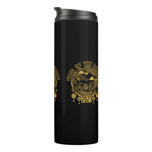 うさぎ中国のの旧正月 タンブラー (回転右)