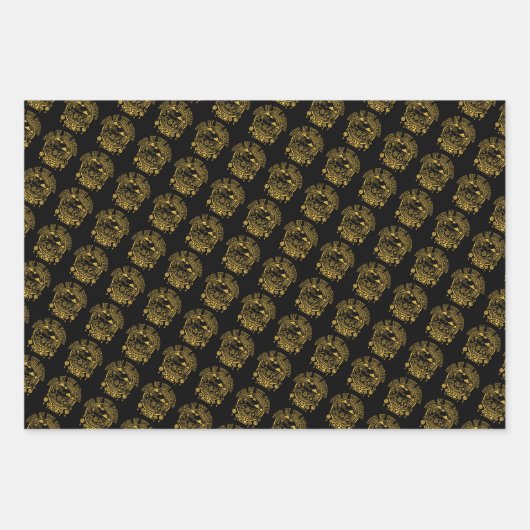 うさぎ中国のの旧正月 ラッピングペーパーシート (正面3)