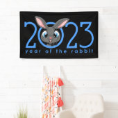 うさぎ中国のの漫画の年 横断幕 (インサイチュ)