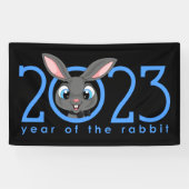 うさぎ中国のの漫画の年 横断幕 (横)