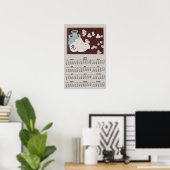 うさぎ中国のカレンダーのポスター ポスター (ホームオフィス)