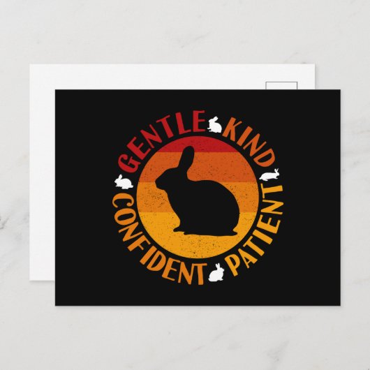 うさぎ中国の形質の新年 ポストカード (正面/裏面)