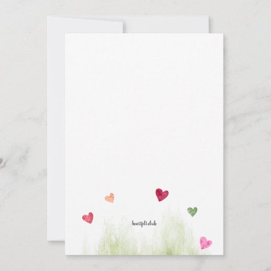 うさぎ兄弟 招待状 (裏面)