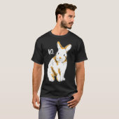 うさぎ動物おもしろいのシャツRabbi不賛成 Tシャツ (正面フル)