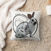 うさぎ大好き枕(白) クッション (ブランケット)