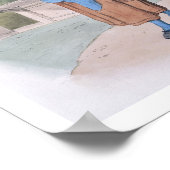 うさぎ女「イギリスの衣装」素晴らしパブ ポスター (角)