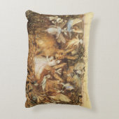 うさぎ妖精たちの間で、ヴィンテージ童話 アクセントクッション (裏面(縦))