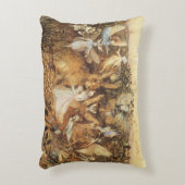 うさぎ妖精たちの間で、ヴィンテージ童話 アクセントクッション (正面(垂直))