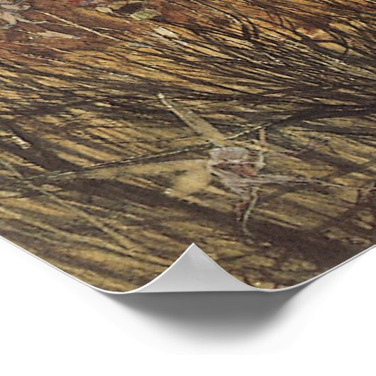 うさぎ妖精たちの間で、ヴィンテージ童話 ポスター (角)