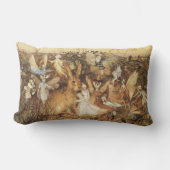 うさぎ妖精たちの間で、ヴィンテージ童話 ランバークッション (正面)