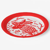 うさぎ年 ペーパープレート (アングル)