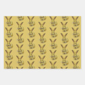 うさぎ新年中国の〔占星術の〕十二宮図動物 ラッピングペーパーシート (正面)