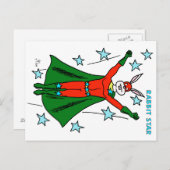 うさぎ星 ポストカード (正面/裏面)