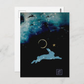 うさぎ月 ポストカード (正面/裏面)