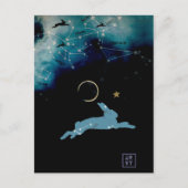 うさぎ月 ポストカード (正面)