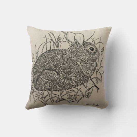 うさぎ枕 クッション (裏面)