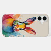 うさぎ水彩画 iPhoneケース (裏面横)