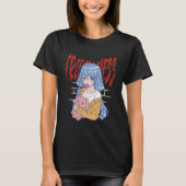 うさぎ玩具付きアニメガール Tシャツ (正面)