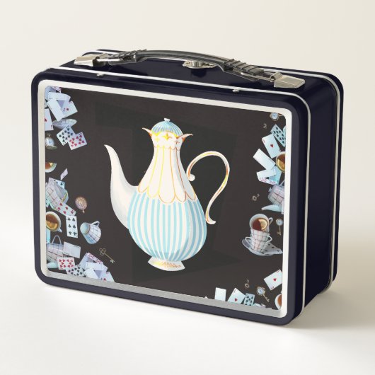 うさぎ穴弁当箱を下へ メタルランチボックス (裏面)