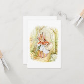 うさぎ老婦人(小さな赤い乗馬フード) (B Potter) カード (正面/裏面インサイチュ)