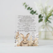 うさぎ詩の動物 ポストカード (スタンド正面)