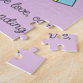 うさぎ読の周り気に ジグソーパズル (側面)