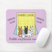 うさぎ読の『うさぎ気に』 マウスパッド (マウス)