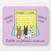 うさぎ読の『うさぎ気に』 マウスパッド (正面)